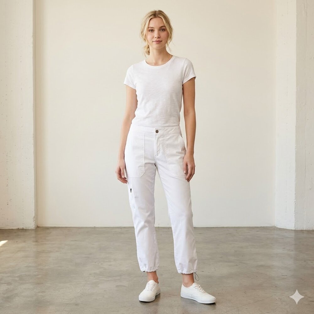Columbia Women’s White Anytime Outdoor Cargo Joggers - Size 4